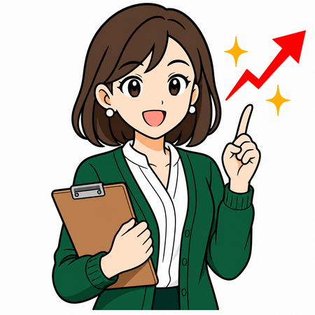 監視銘柄を案内する女性ナビゲーター